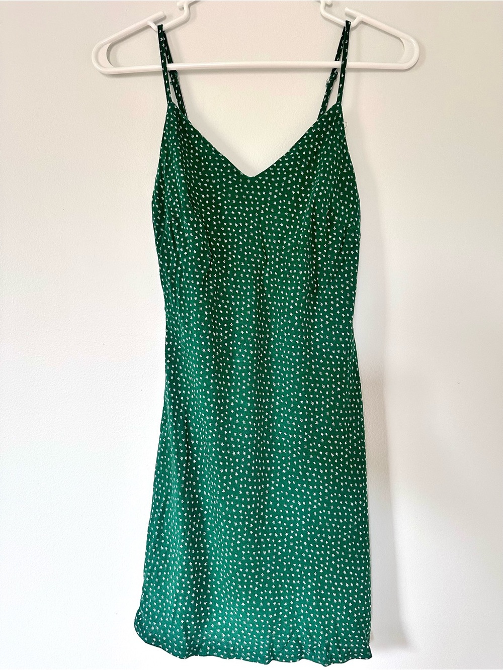 Urban Outfitters Green Polka Dot Slip Dress